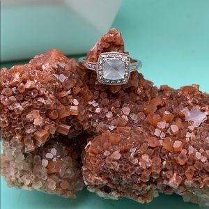 Cushion Cut Aquamarine Ring